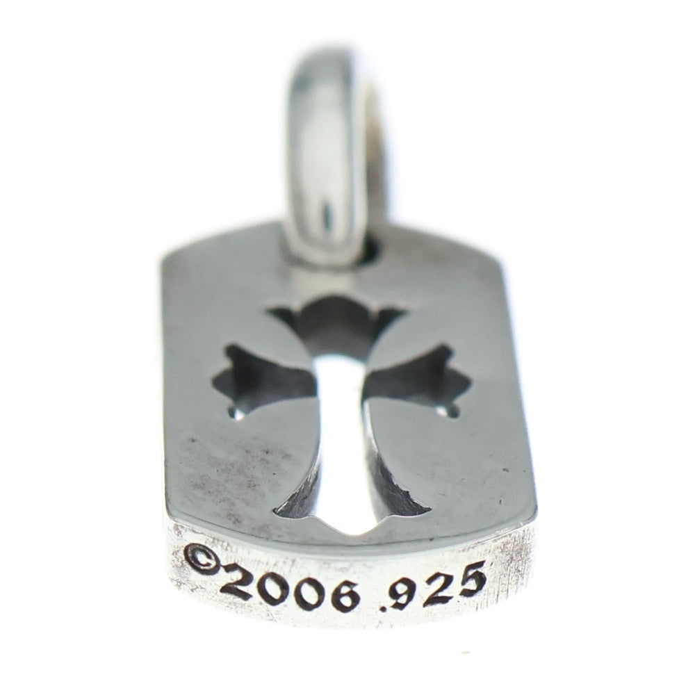 CHROME HEARTS(クロムハーツ) DT TNY CO CRS タイニーカットアウトクロスドッグタグ チャーム ペンダントトップ シルバー BCA252