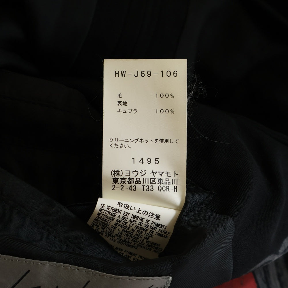 Yohji Yamamoto(ヨウジヤマモト) 18SS 復刻 スカルローズテーラードジャケット ウール×キュプラ レッド/ブラック HW-J69-106