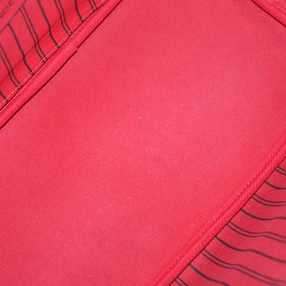 LOUIS VUITTON(ルイヴィトン) モノグラム ネヴァーフルMM ポーチ付レザートートバッグ ブラウン M40995