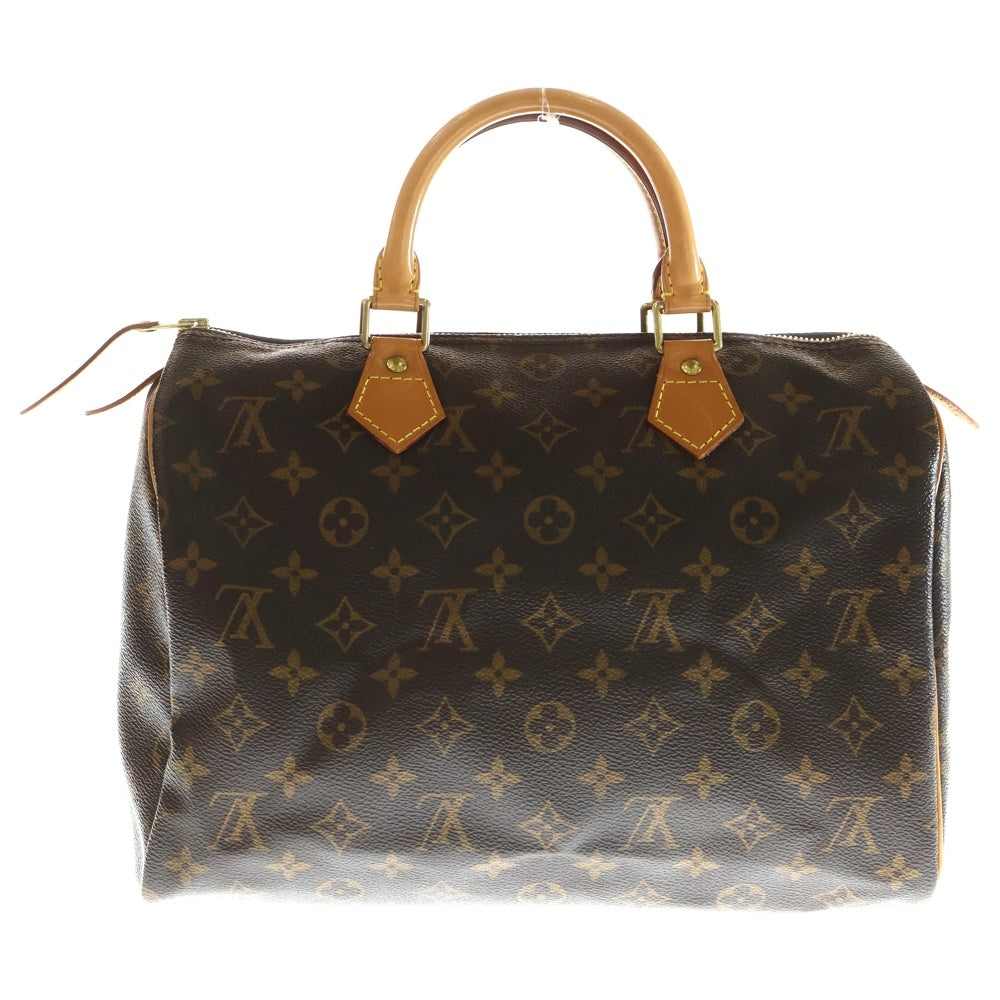 LOUIS VUITTON(ルイヴィトン) モノグラム スピーディ30 ハンドバッグ ミニボストンバッグ ブラウン レザー×PVC M41526 ゴールド金具