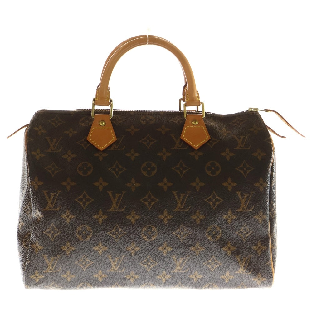 LOUIS VUITTON(ルイヴィトン) モノグラム スピーディ30 ハンドバッグ ミニボストンバッグ ブラウン レザー×PVC M41526 ゴールド金具