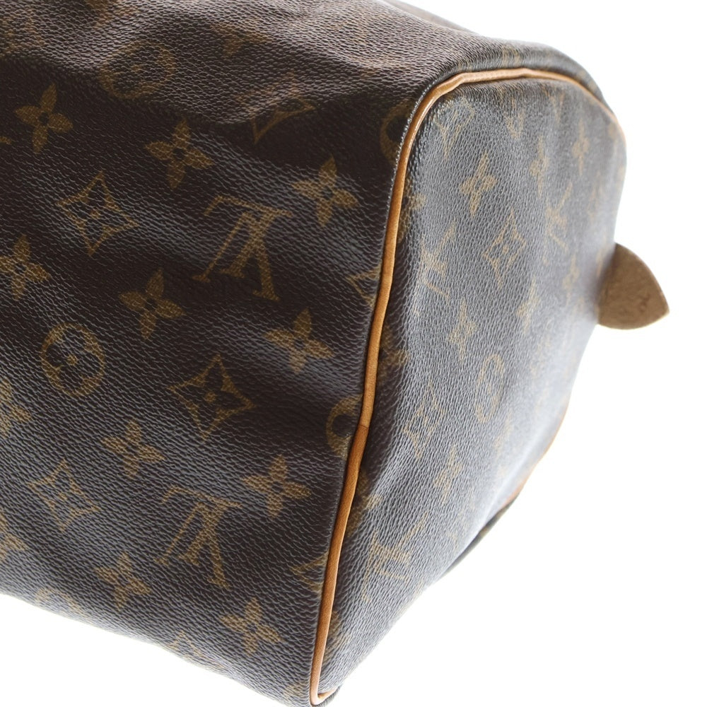 LOUIS VUITTON(ルイヴィトン) モノグラム スピーディ30 ハンドバッグ ミニボストンバッグ ブラウン レザー×PVC M41526 ゴールド金具