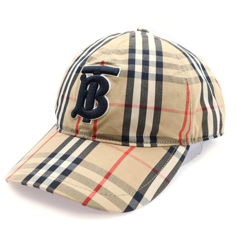 BURBERRY(バーバリー) TBモノグラム ヴィンテージチェック キャップ ベージュ コットン 帽子