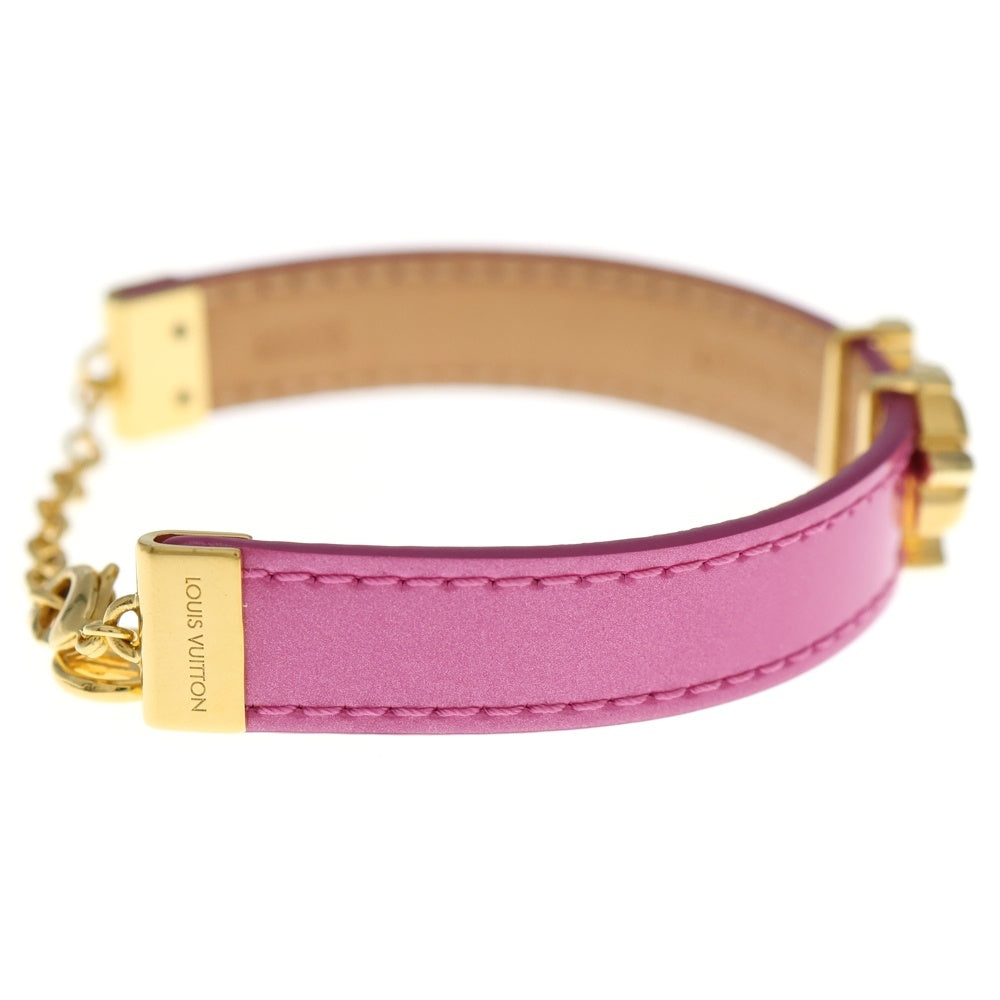 LOUIS VUITTON(ルイヴィトン) LVグラム ブラスレ ピンク パテント レザー ブレスレット バングル M8535Z レディース