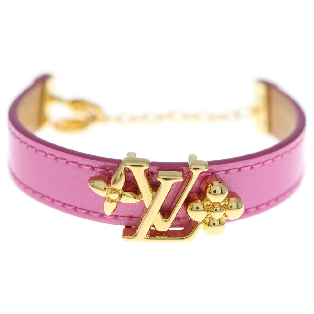 LOUIS VUITTON(ルイヴィトン) LVグラム ブラスレ ピンク パテント レザー ブレスレット バングル M8535Z レディース