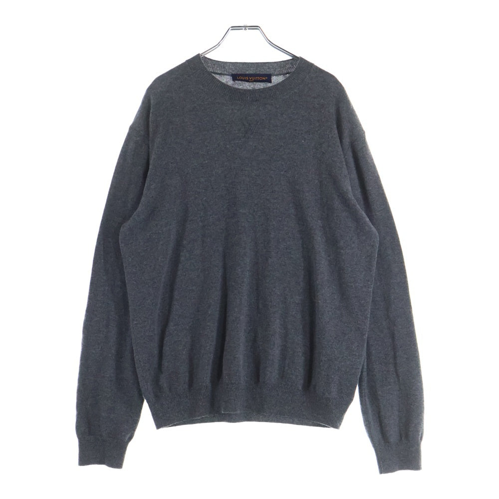 Louis Vuitton 薄手 セーター M LOUIS VUITTON(ルイヴィトン) 23SS LVエンボスロゴ シルク混 カシミヤ