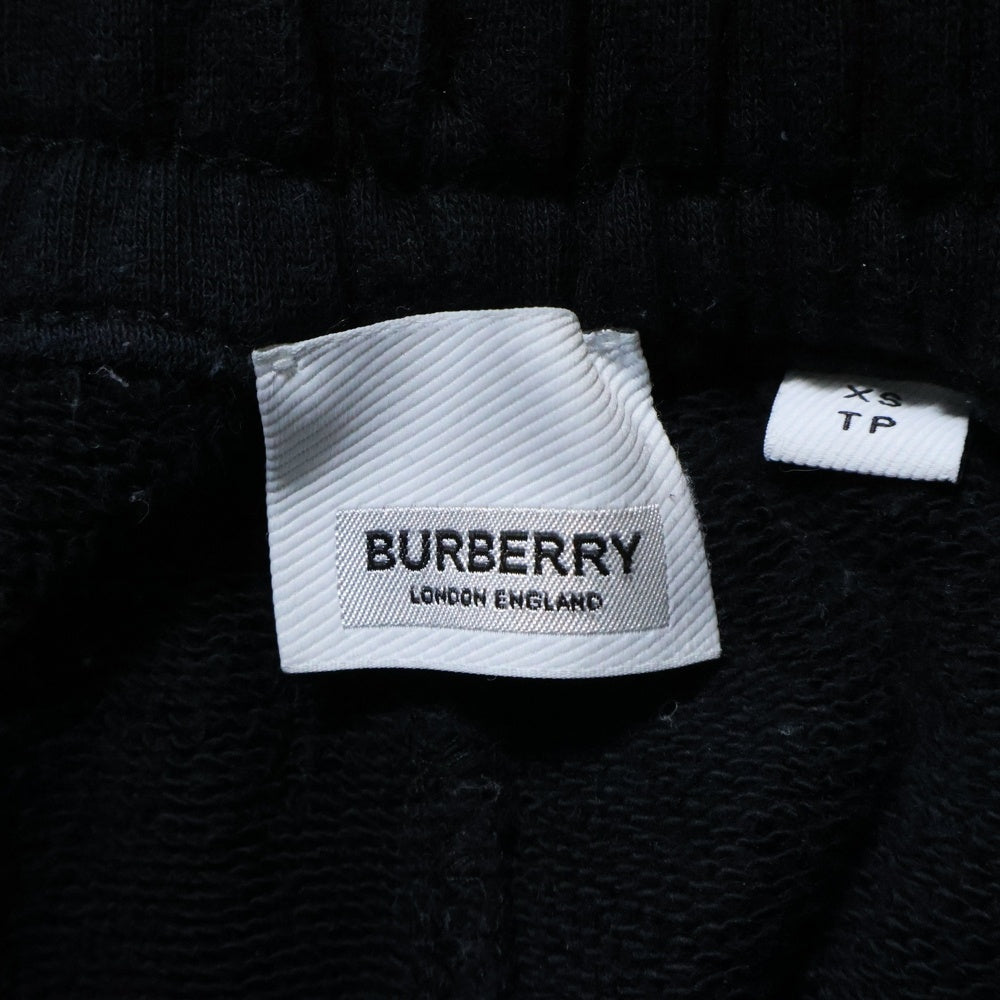 BURBERRY(バーバリー) ラバー ロゴプリント スウェット トラック ジョガーパンツ ブラック 8037260