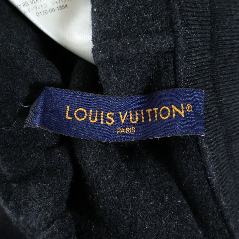 LOUIS VUITTON(ルイヴィトン) 23SS ロゴ刺繍 ウールニット トラック ジョガーパンツ ダークグレー RM231M ZLL HON32W