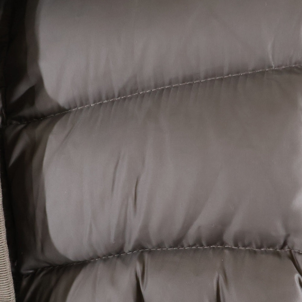 MONCLER(モンクレール) HERMINE エルミンヌ ワッペンロゴ フーデッド ジップアップ ダウン ロング ジャケット コート ブラウン レディース 220934995705 53048