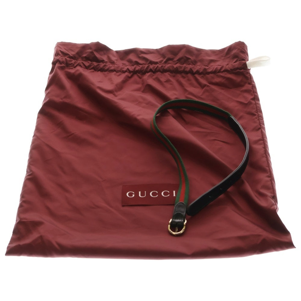 GUCCI(グッチ) ジャッキー ラージ 2WAY レザーハンドバッグ ショルダーバッグ ブラック 782879 GD金具 レディース