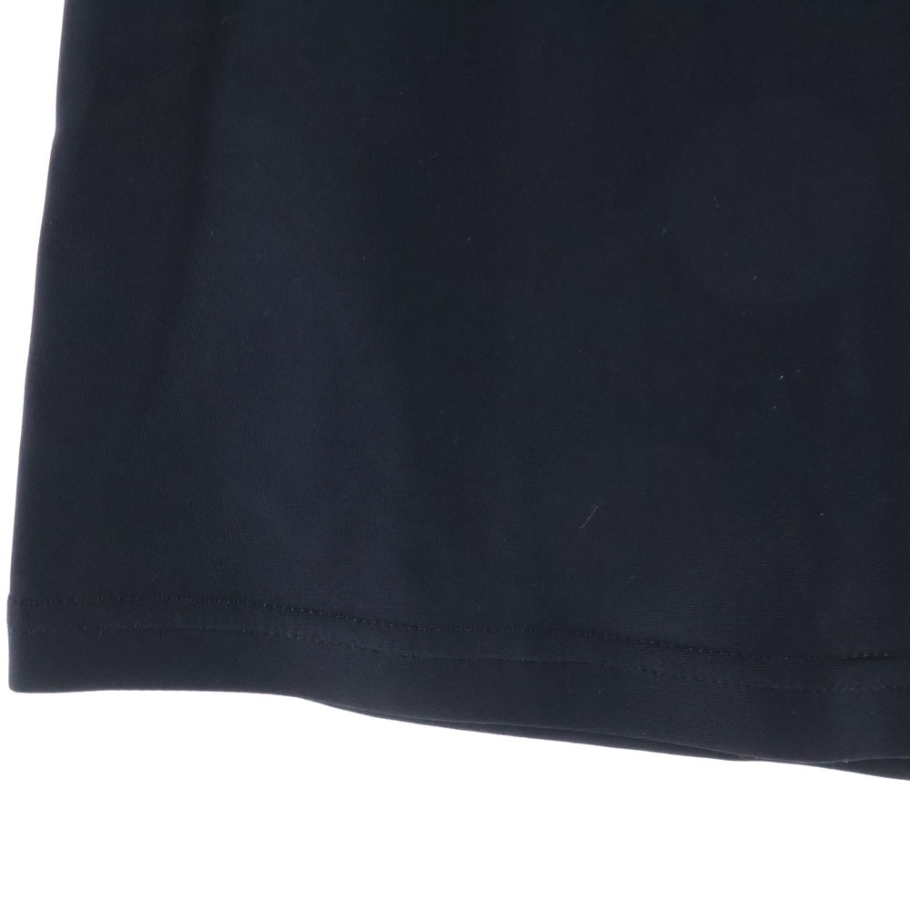 BALENCIAGA(バレンシアガ) トレフォイルロゴ プリント ラグランスリーブ モックネック 半袖Tシャツ カットソー レディース 725069