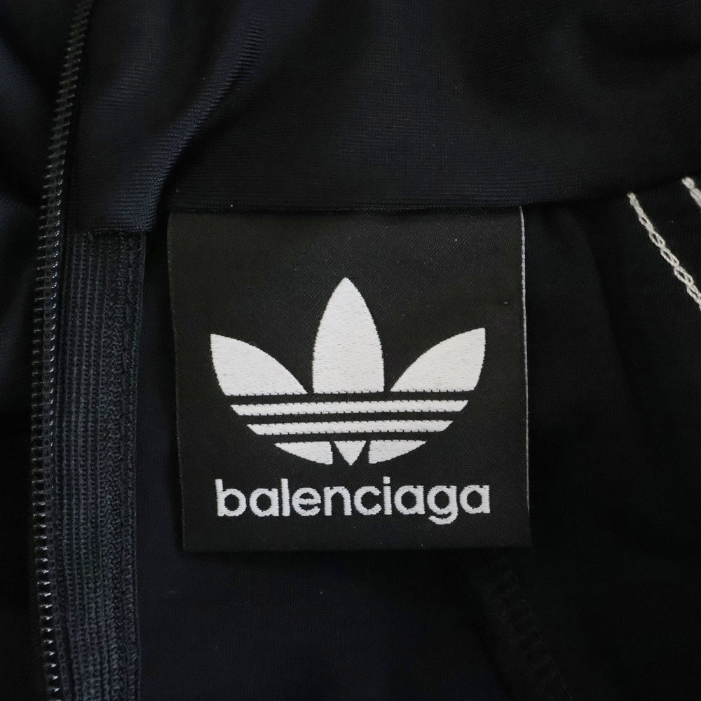 BALENCIAGA(バレンシアガ) トレフォイルロゴ プリント ラグランスリーブ モックネック 半袖Tシャツ カットソー レディース 725069