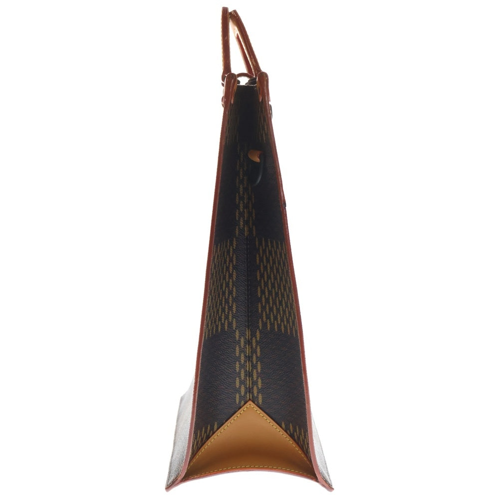 LOUIS VUITTON(ルイヴィトン) ×NIGO コラボ ダミエジャイアント ミニトートバッグ 2WAY レザーハンドバッグ ショルダーバッグ ブラウン N40355