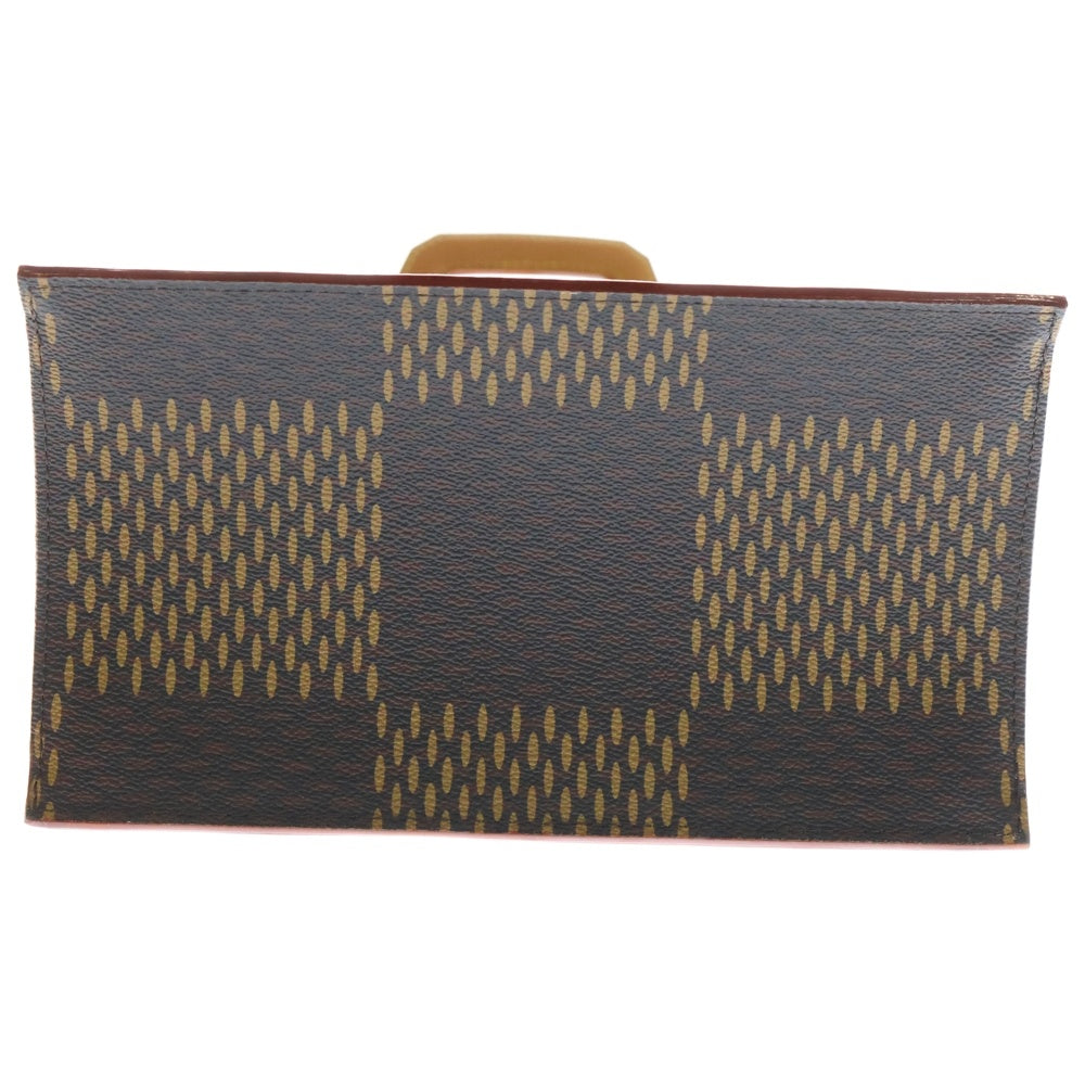 LOUIS VUITTON(ルイヴィトン) ×NIGO コラボ ダミエジャイアント ミニトートバッグ 2WAY レザーハンドバッグ ショルダーバッグ ブラウン N40355