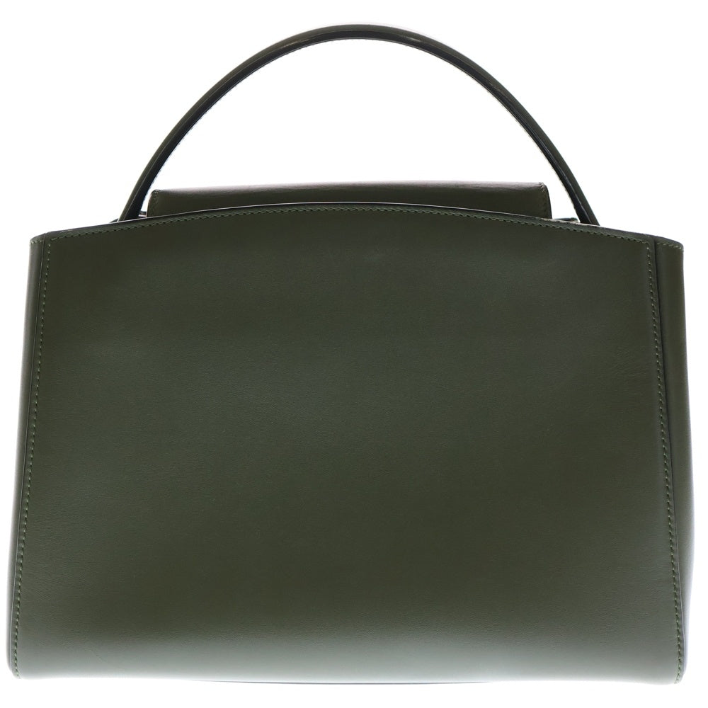 Valextra(ヴァレクストラ) ブレラ ミディアム レザー 2WAY ハンド ショルダーバッグ ゴールド金具 グリーン レディース