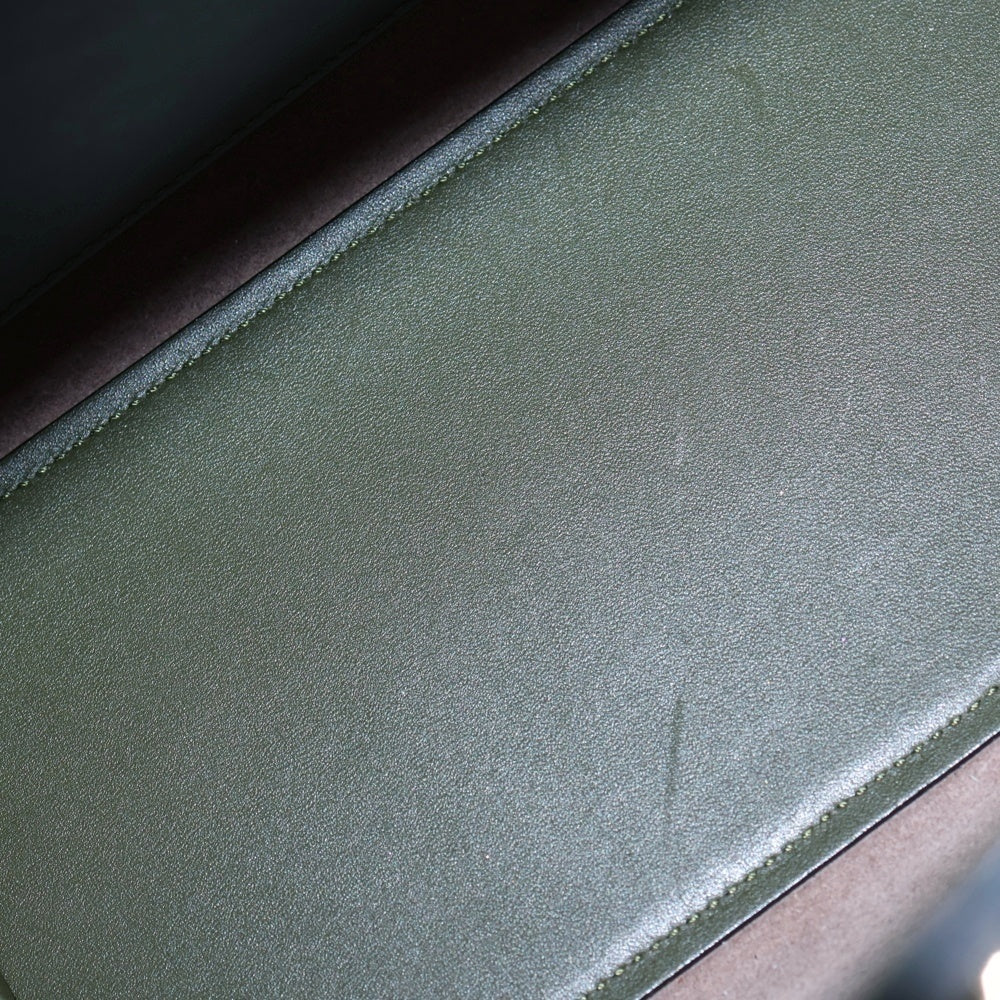 Valextra(ヴァレクストラ) ブレラ ミディアム レザー 2WAY ハンド ショルダーバッグ ゴールド金具 グリーン レディース