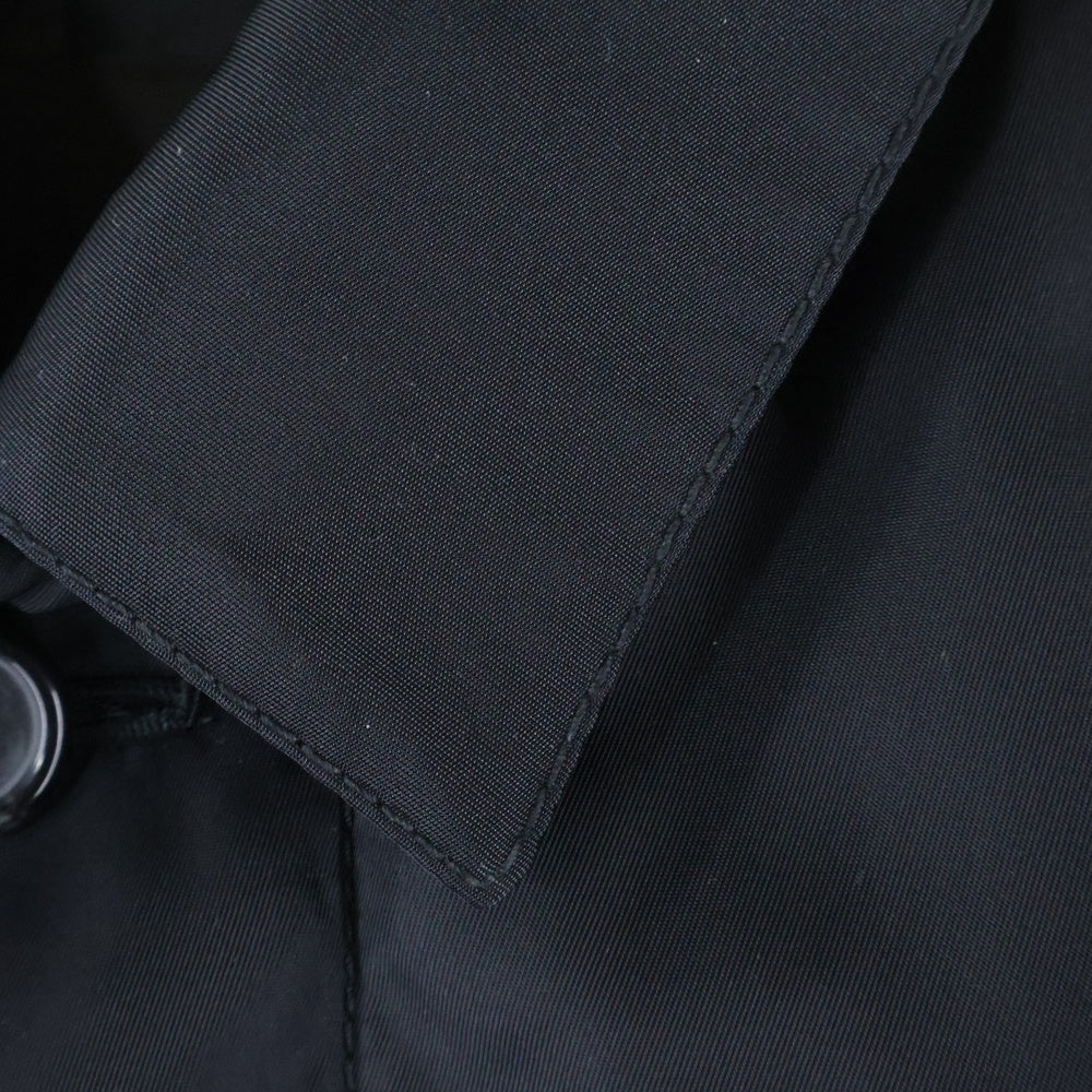 PRADA(プラダ) 中綿入りパテッド比翼ボタンステンカラーコート ブラック UGW616 レディース