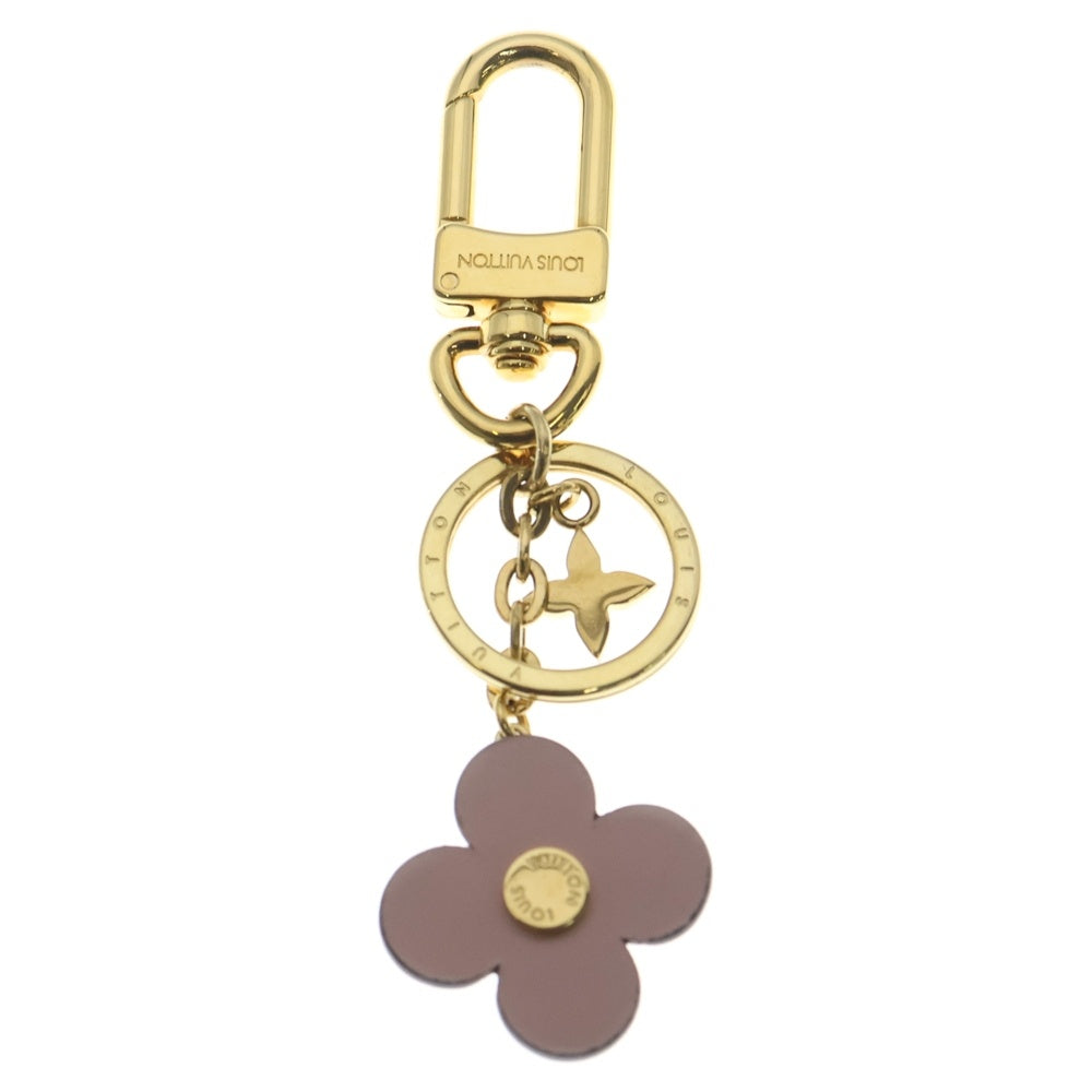 LOUIS VUITTON(ルイヴィトン) モノグラム キーホルダー・ブルーミング フラワー BB バッグチャーム キーリング キーホルダー ブラウン×ピンク レザー M63085 ゴールド金具