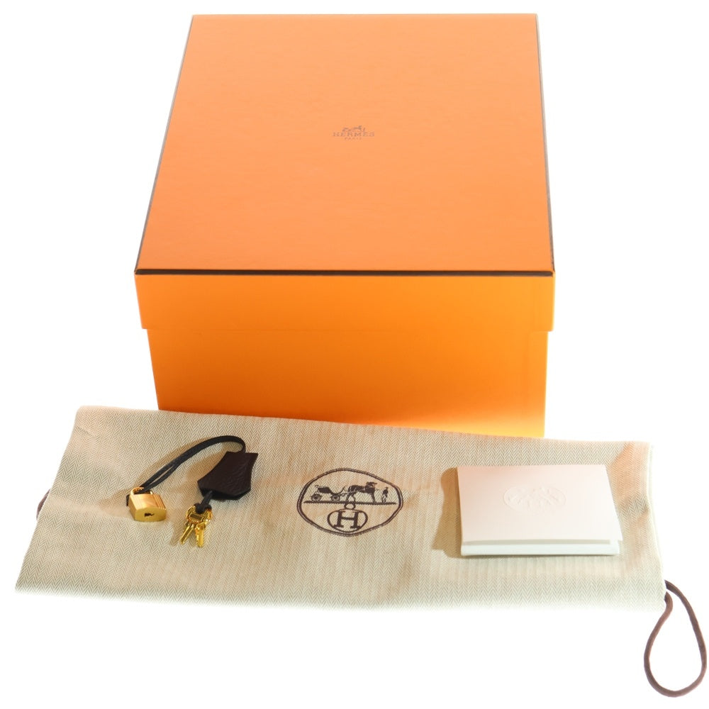 HERMES(エルメス) バーキン25 トゴ レザー ハンドバッグ ゴールド金具 ブラック W刻印 レディース