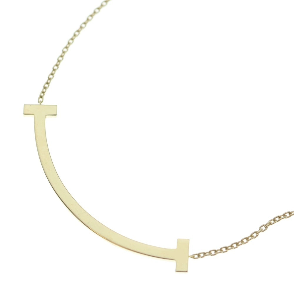 TIFFANY & Co.(ティファニー) Tスマイル ミディアム ネックレス イエローゴールド Au750YG ジュエリー