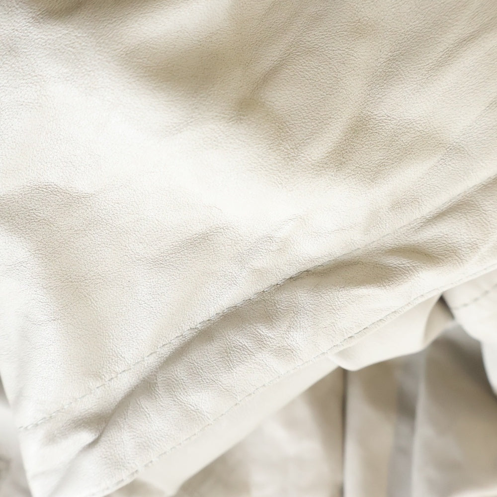 DIESEL BLACK GOLD(ディーゼルブラックゴールド) ジップアップ レザージャケット ベージュ カーフレザー