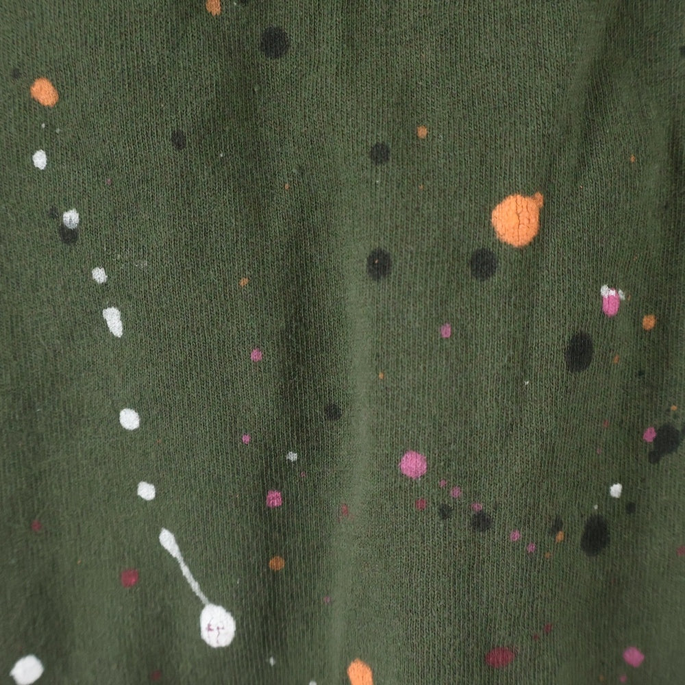 OFF-WHITE(オフホワイト) 21SS Vintage Paint ヴィンテージ ペイント ロングスリーブ 長袖 Tシャツ カーキ コットン OMAB001S21JER002