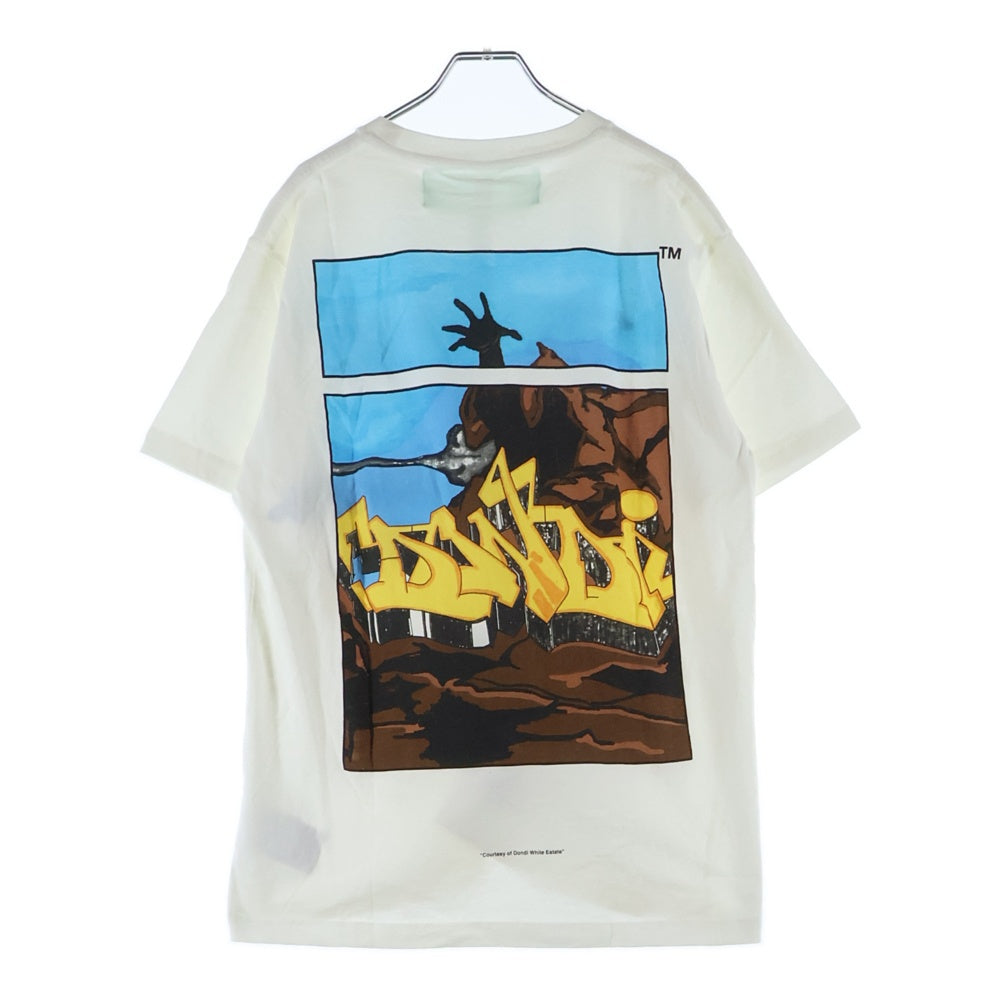 OFF-WHITE(オフホワイト) 1/5Dondi Print 半袖 Tシャツ ホワイト コットン OMAA036S19185009