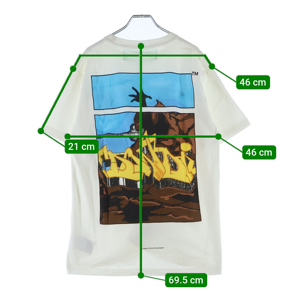 OFF-WHITE(オフホワイト) 1/5Dondi Print 半袖 Tシャツ ホワイト コットン OMAA036S19185009