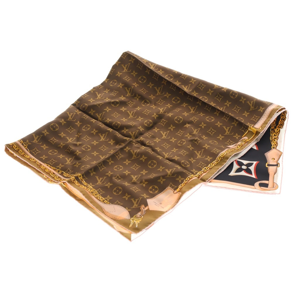 LOUIS VUITTON(ルイヴィトン) カレ90 カレ・パーフェクトクト マッチ スカーフ ブラック×レッド M76731 レディース