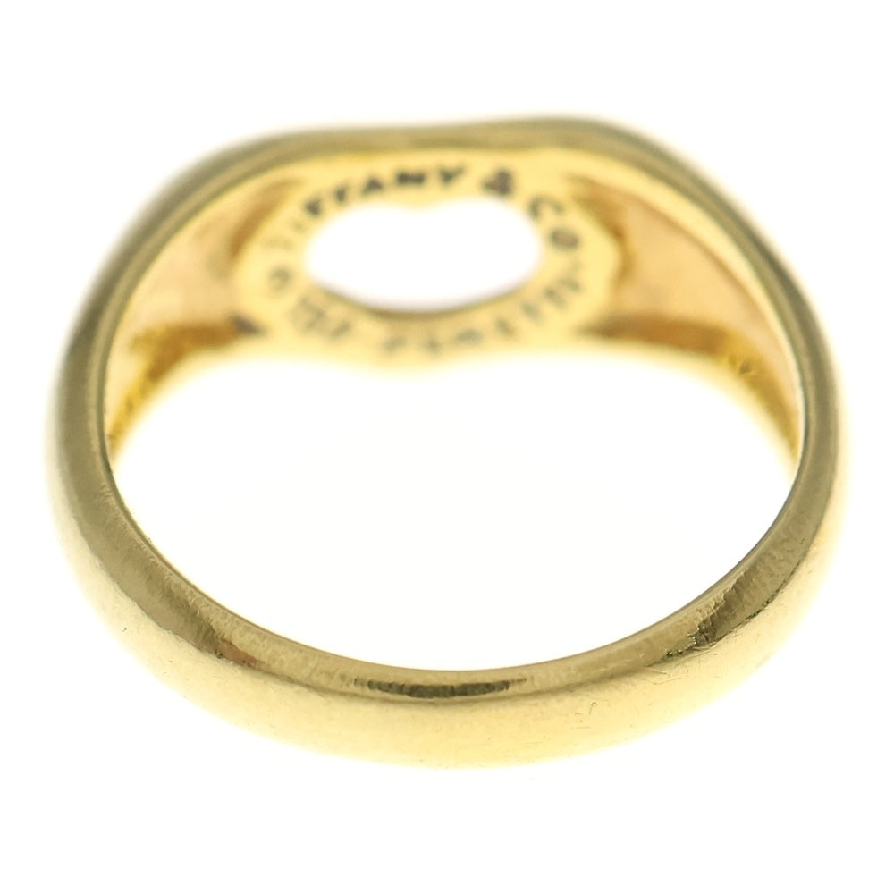 TIFFANY & Co.(ティファニー) オープンハート リング Au750 K18 YG イエローゴールド 指輪 レディース