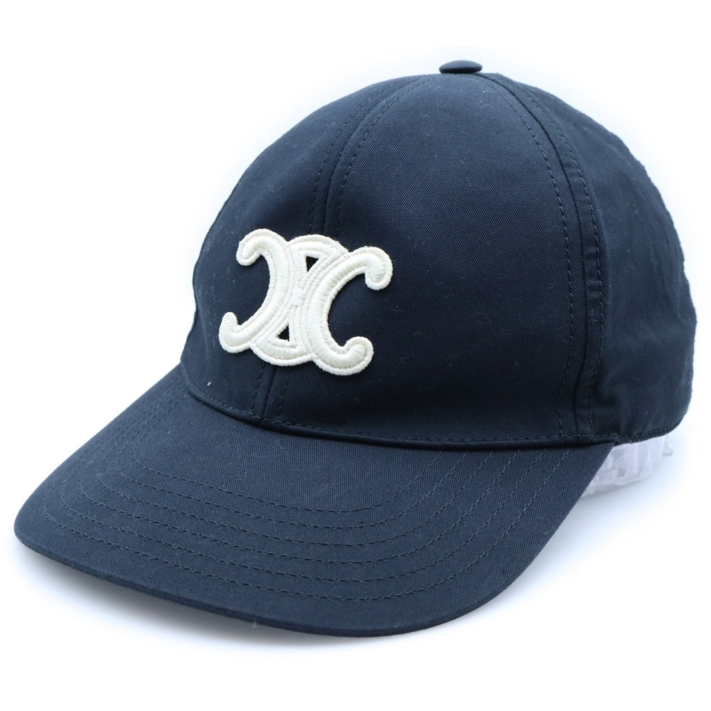 CELINE(セリーヌ) トリオンフロゴベースボールキャップ ブラック 2AUT6969P