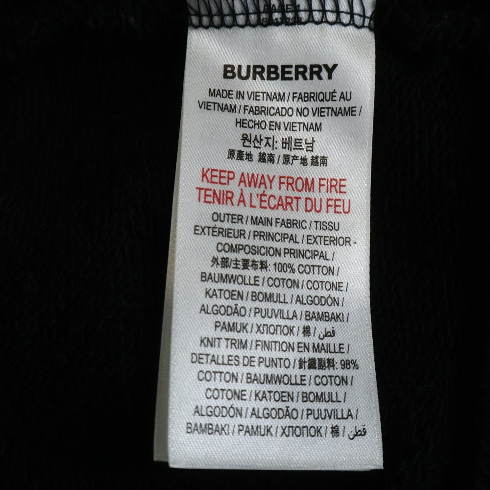 BURBERRY(バーバリー) MARTLEY ロゴプリント スウェット トレーナー ブラック 8017228