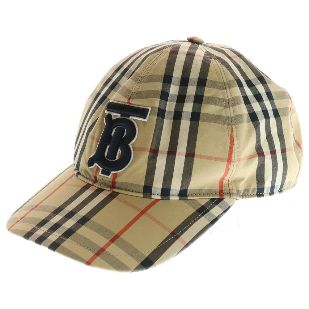 BURBERRY(バーバリー) TBロゴ ノヴァチェック キャップ 帽子 ベージュ 8027502