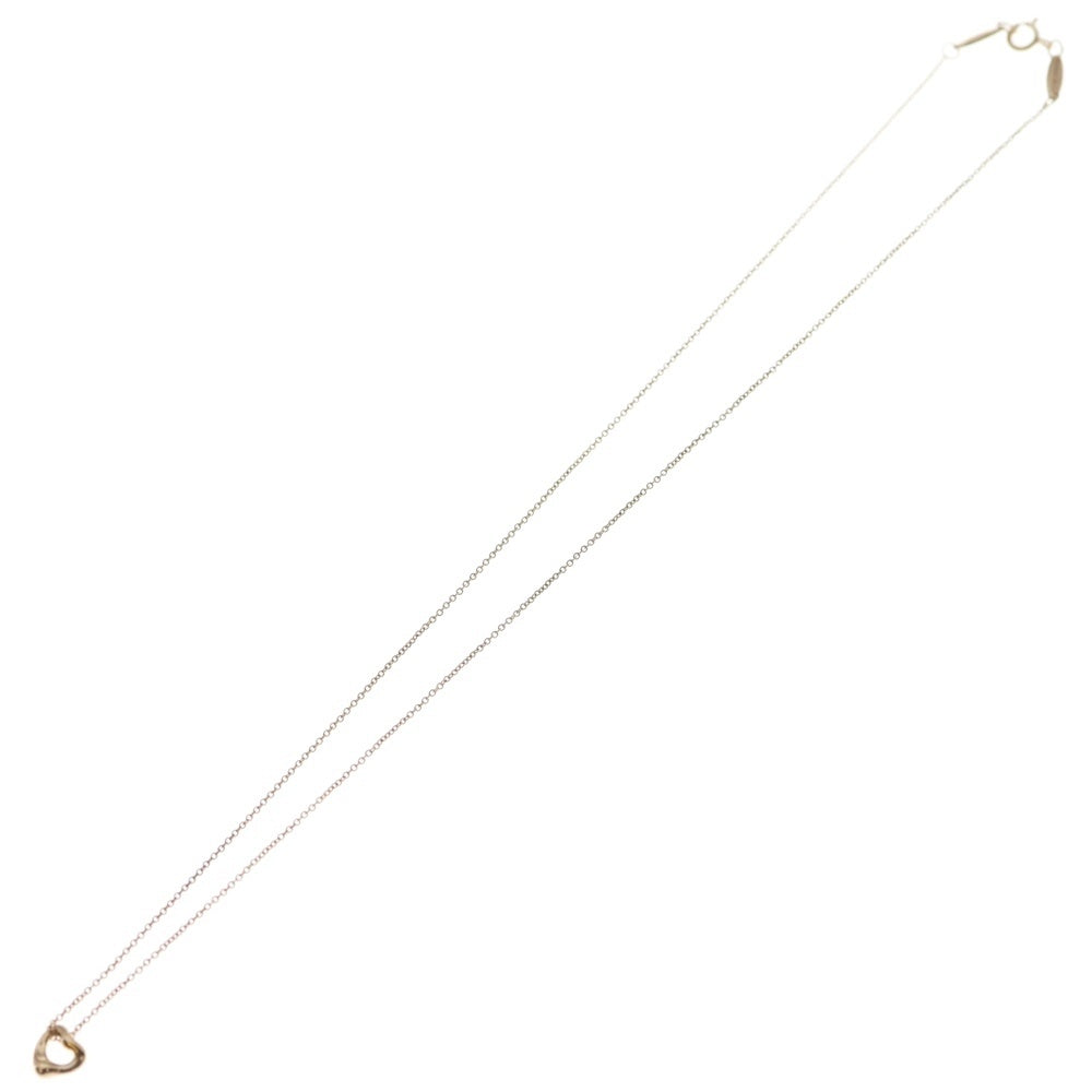 TIFFANY & Co.(ティファニー) エルサペレッティ オープンハート ミニ ネックレス ピンクゴールド Au750PG ジュエリー レディース