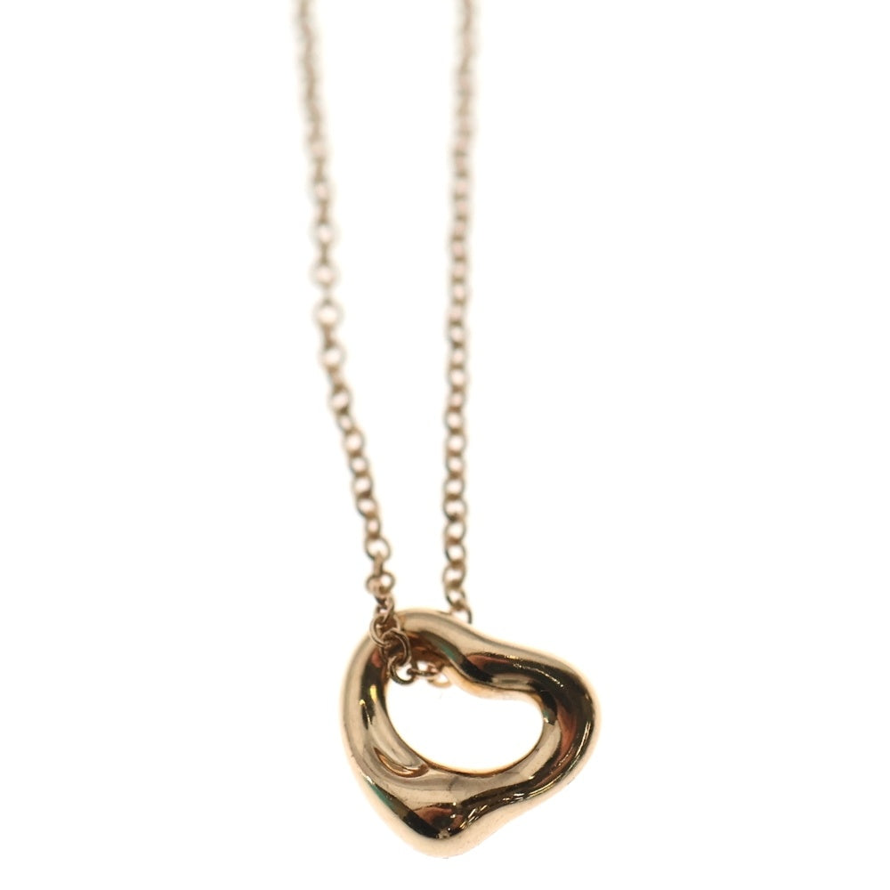 TIFFANY & Co.(ティファニー) エルサペレッティ オープンハート ミニ ネックレス ピンクゴールド Au750PG ジュエリー レディース