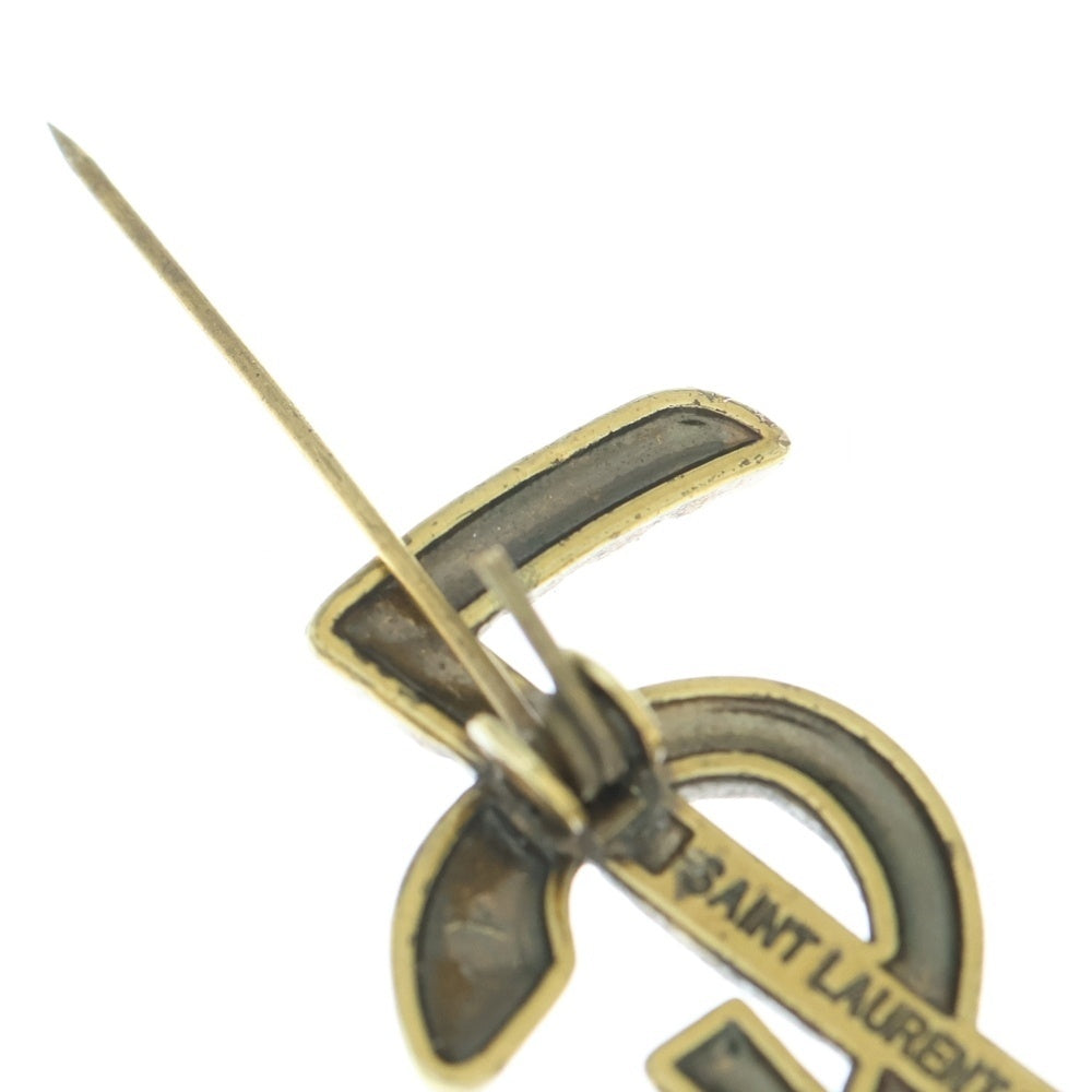 SAINT LAURENT PARIS(サンローランパリ) カサンドラ スネーク ブローチ ゴールド GP レディース