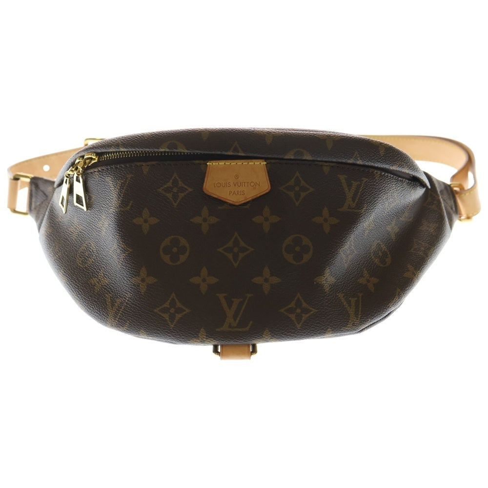 LOUIS VUITTON(ルイヴィトン) モノグラム バムバッグ ハンドバッグ ウエストバッグ ワンショルダーバッグ ボディバッグ ブラウン レザー×PVC M43644 ゴールド金具
