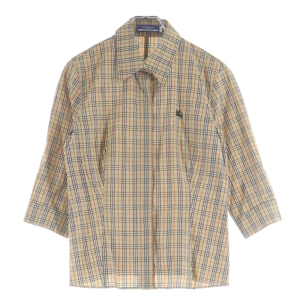 BURBERRY(バーバリー) ノバチェック 長袖シャツ FE526-100 ベージュ