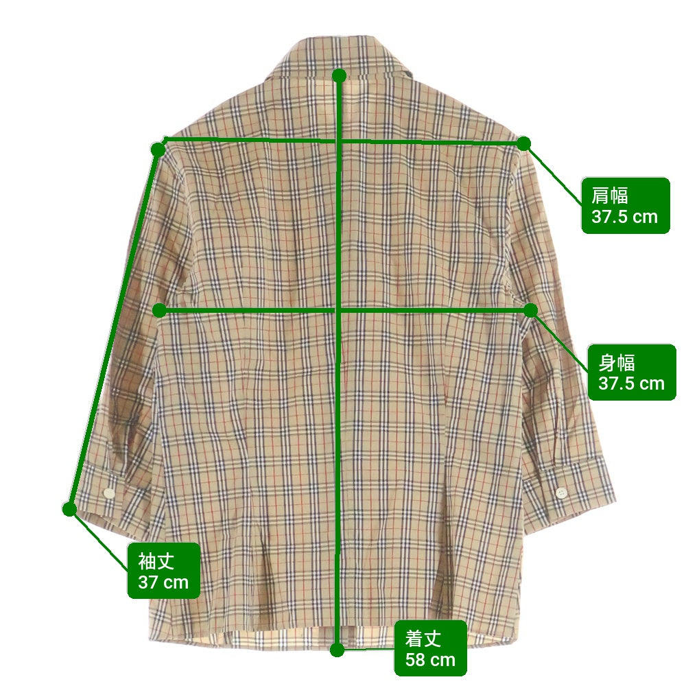 BURBERRY(バーバリー) ノバチェック 長袖シャツ FE526-100 ベージュ