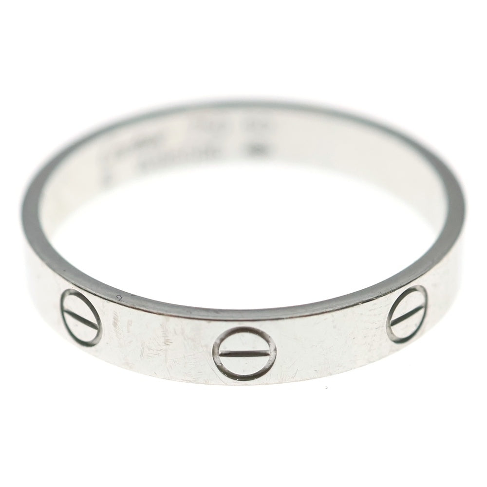 Cartier(カルティエ) ミニ ラブ リング Au750 K18WG ホワイよゴールド 指輪 レディース