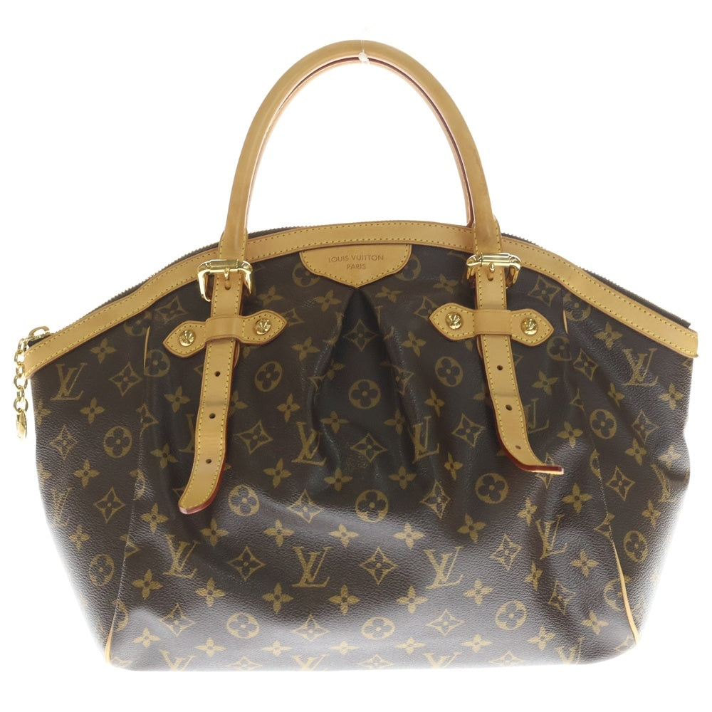 LOUIS VUITTON(ルイヴィトン) モノグラム ティヴォリGM ハンドバッグ ブラウン レザー×PVC M40144 ゴールド金具