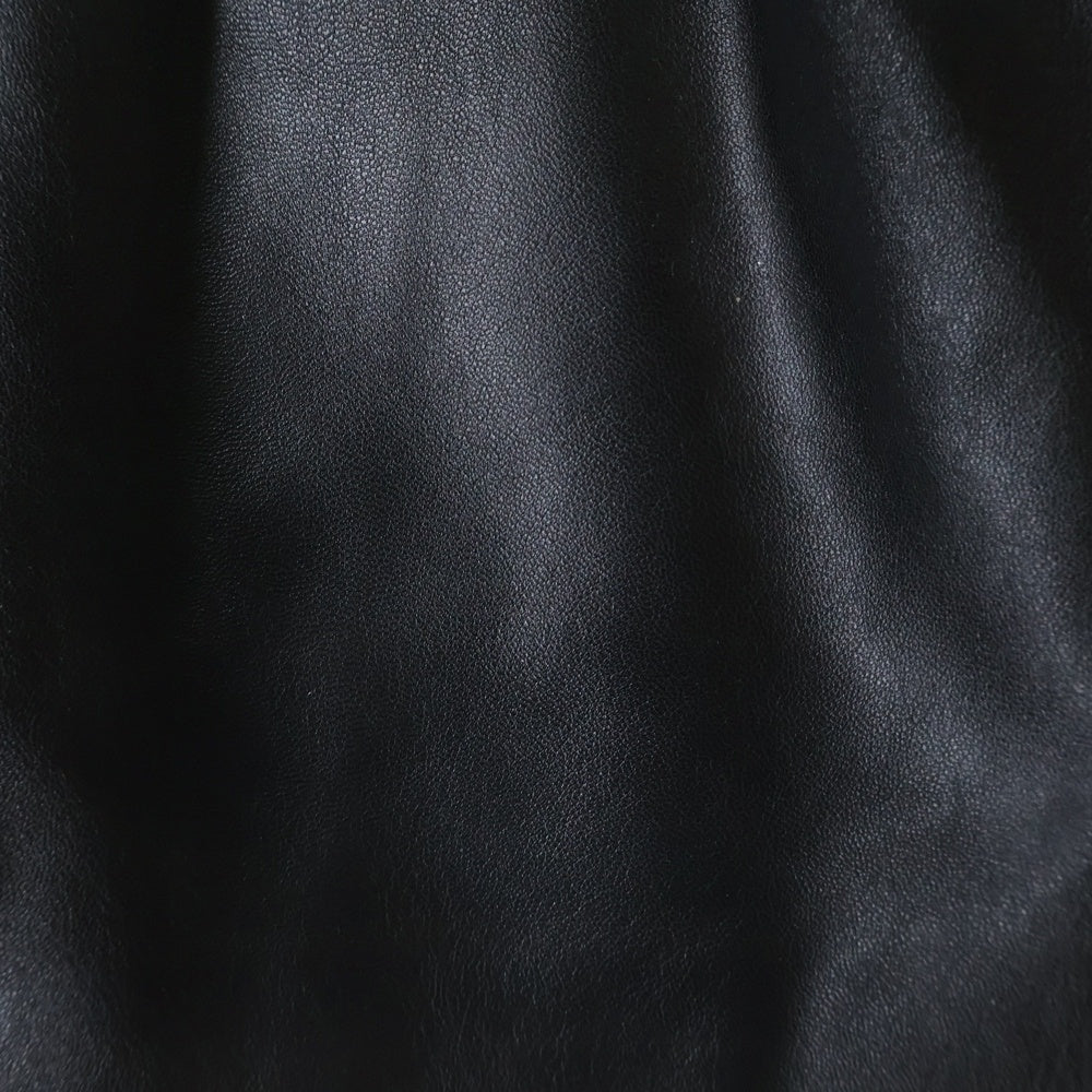 LOEWE(ロエベ) ベルテッドスカート ウエストゴム レザー ベルト装飾 ブラック レディース S540Y29L32