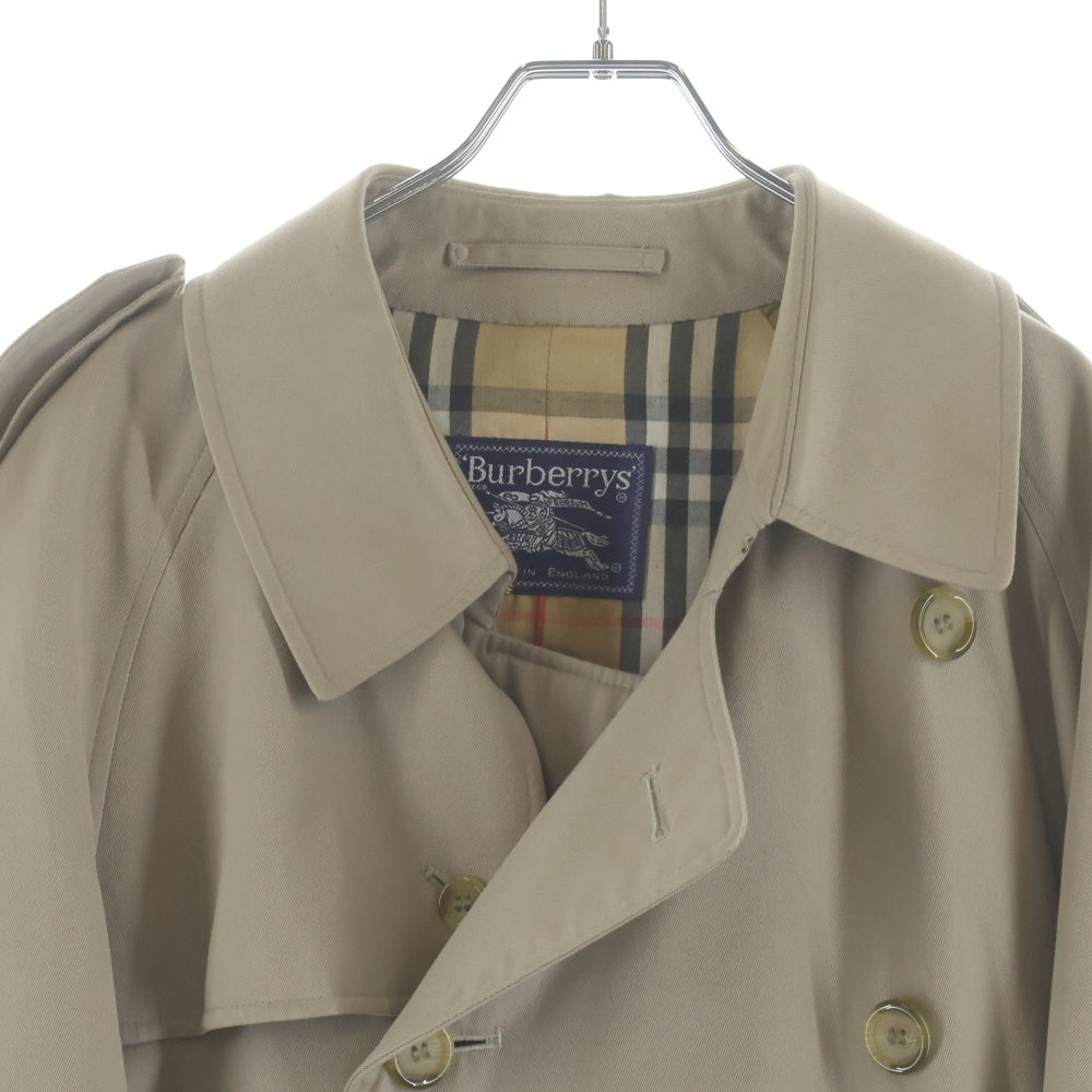 BURBERRY(バーバリー) 裏地ノバチェック柄 ダブルブレストトレンチコート ベージュ