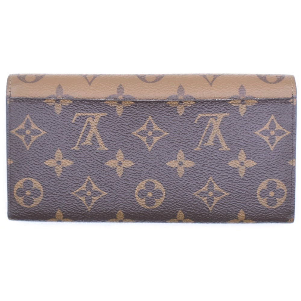 LOUIS VUITTON(ルイヴィトン) モノグラムリバース ポルトフォイユエミリー ロングウォレット カードケース 長財布 ブラウン PVCレザー M82157 ゴールド金具 レディース