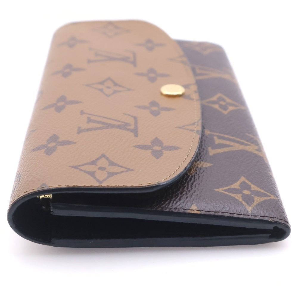 LOUIS VUITTON(ルイヴィトン) モノグラムリバース ポルトフォイユエミリー ロングウォレット カードケース 長財布 ブラウン PVCレザー M82157 ゴールド金具 レディース