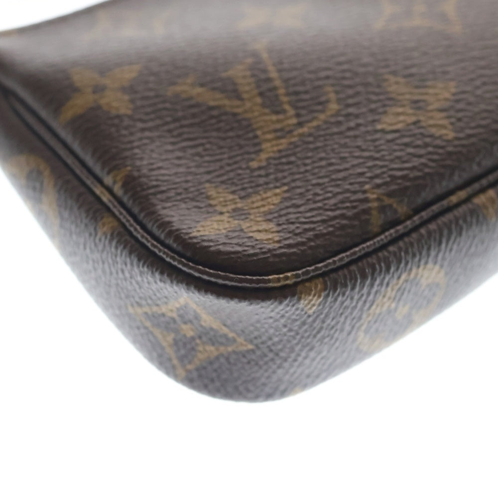LOUIS VUITTON(ルイヴィトン) モノグラム ミニポシェットアクセソワール バッグチャーム 小物入れ ポーチ ケース ブラウン PVC M58009 ゴールド金具 レディース