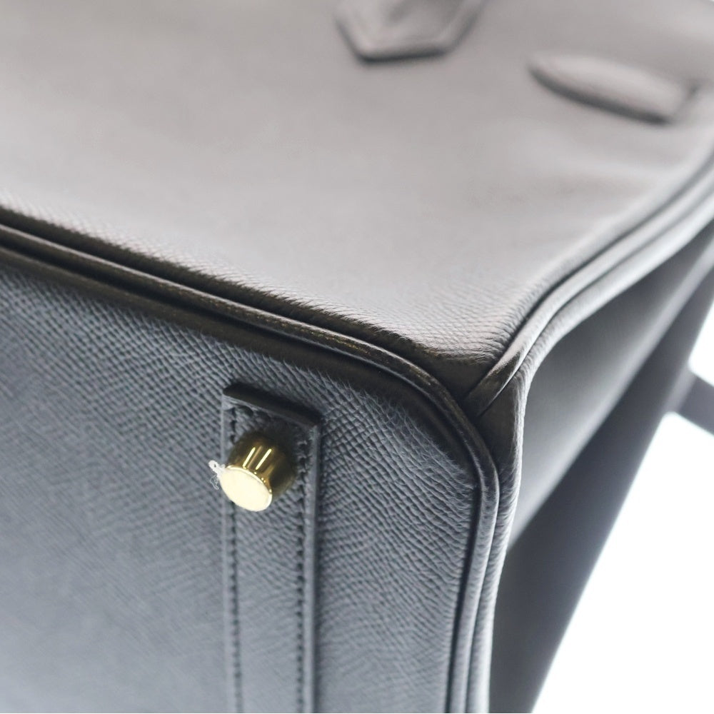 HERMES(エルメス) バーキン30 エプソンレザー ハンドバッグ ゴールド金具 ブラック W刻印 レディース