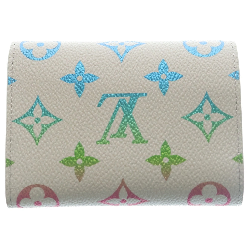LOUIS VUITTON(ルイヴィトン) モノグラム イリディセント ヴィクター ウォレット グラデーション コンパクトウォレット 三つ折り財布 コインケース グレー レザー M14132 レディース
