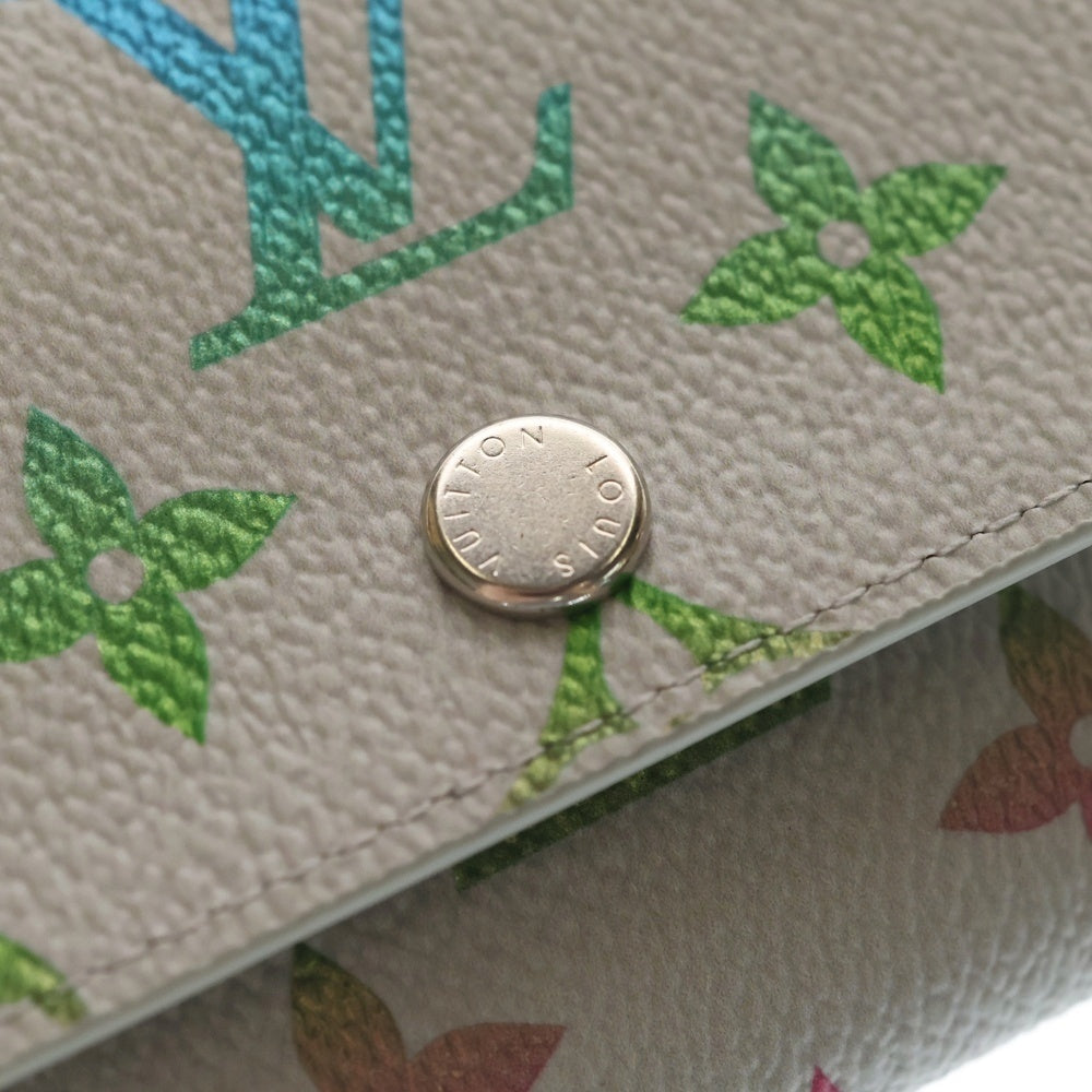 LOUIS VUITTON(ルイヴィトン) モノグラム イリディセント ヴィクター ウォレット グラデーション コンパクトウォレット 三つ折り財布 コインケース グレー レザー M14132 レディース
