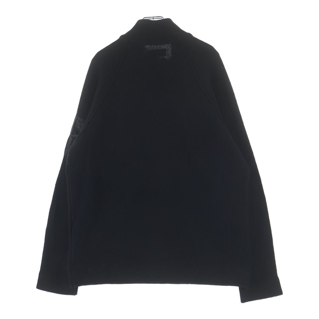 STONE ISLAND(ストーンアイランド) フロントジップ ドライバーズニット ブラック #XL
